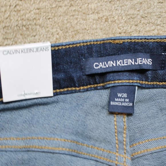 New Calvin Klein Women Mid Rise Skinny Ankle Jeans - Picture 4 of 6